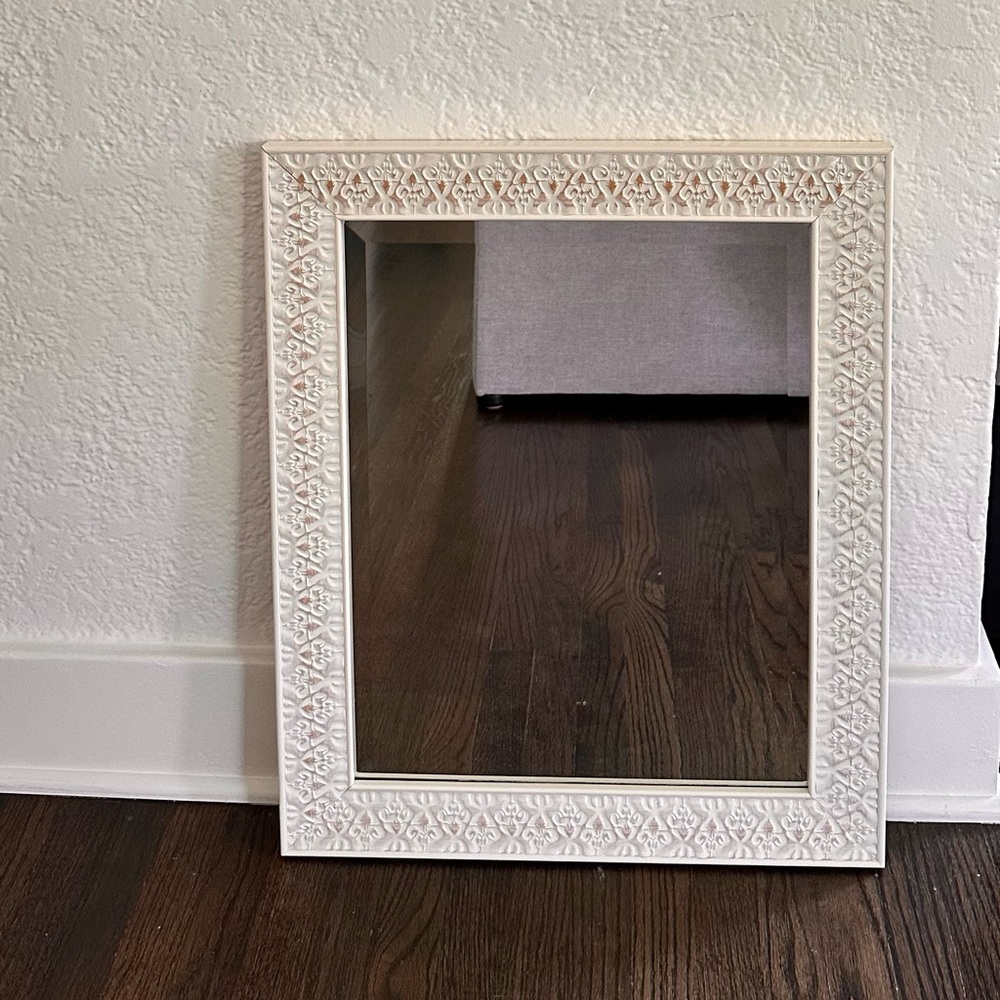 Elegant White Wall Mirror